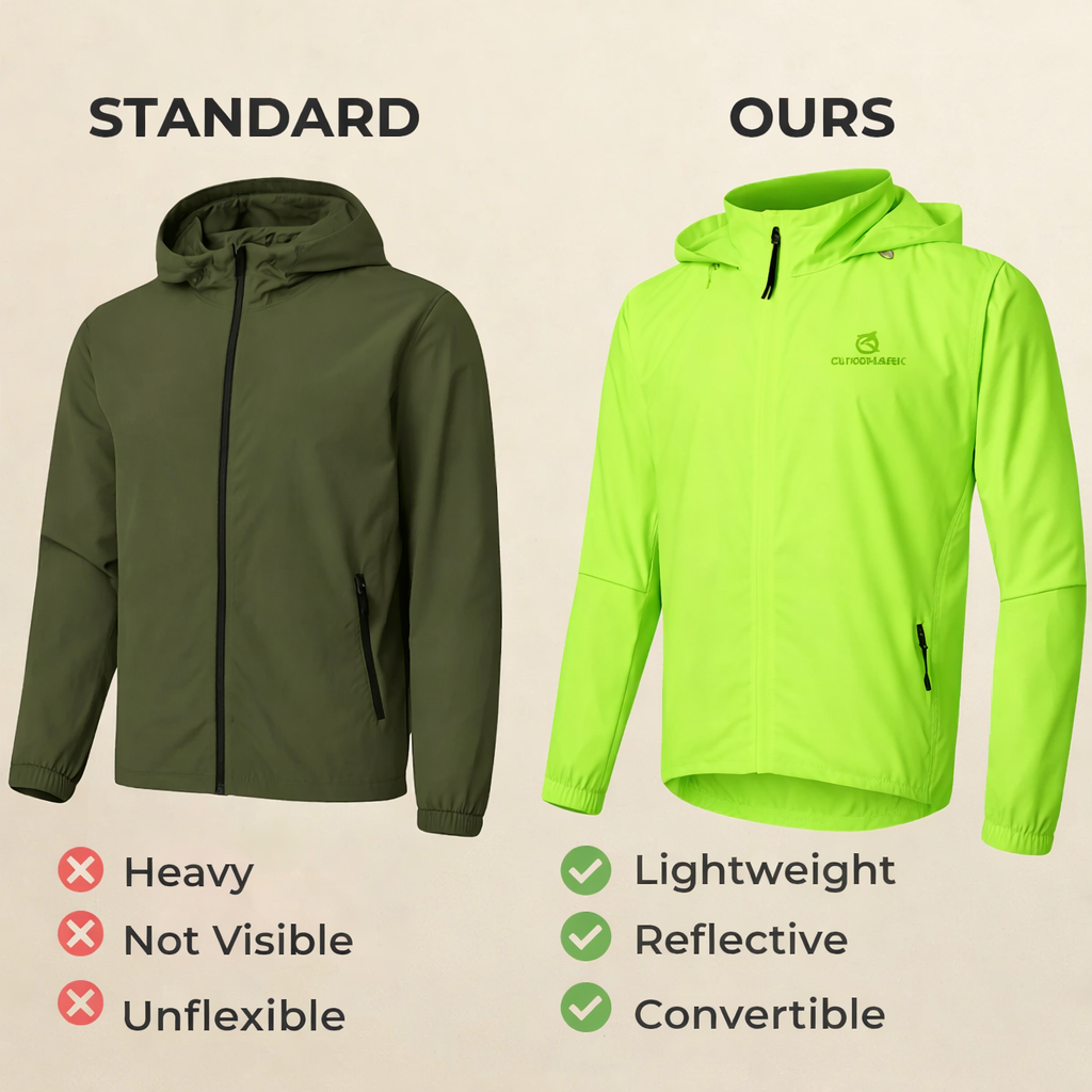 StormVanta – Waterproof Jacket | Breathable Convertible Removable Sleeves | Cycling Hiking Outdoor